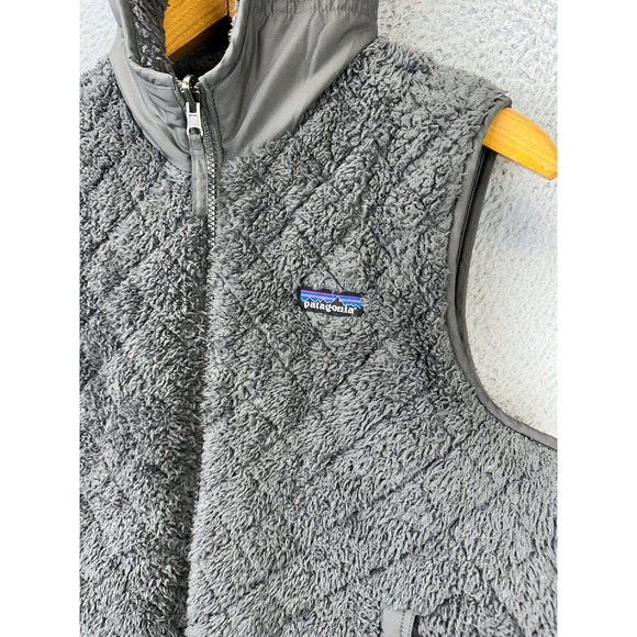Patagonia Los Gatos Vest, Grey Reversible Full Zip Hoodie - MEDIUM - Picture 10 of 14